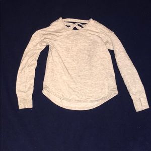 Athleta girl cross back long sleeve shirt